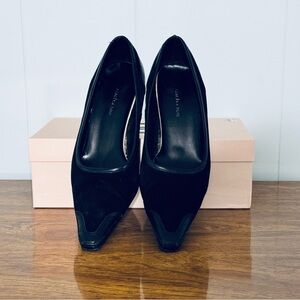 Sacha Too Black Pointed-Toe Women's Heels - Sleek Suede Pumps